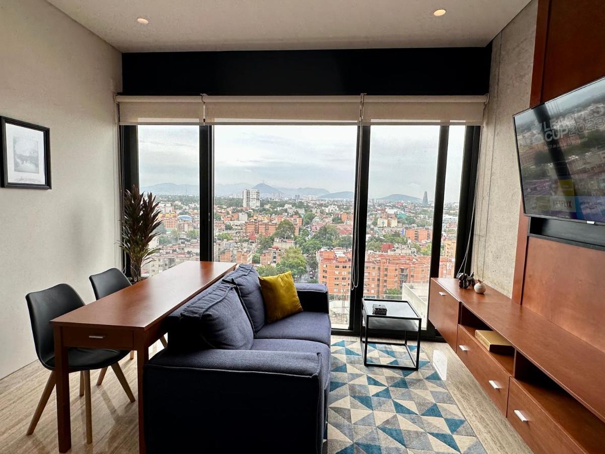 メキシコシティLoft Con Increible Vista Zona Polanco Condesa - Gym Y Business Centerアパートメント エクステリア 写真